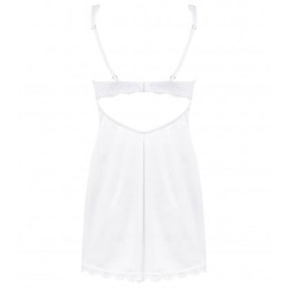 OBSESSIVE - AMOR BLANCO CHEMISE & WHITE TANGA S/M