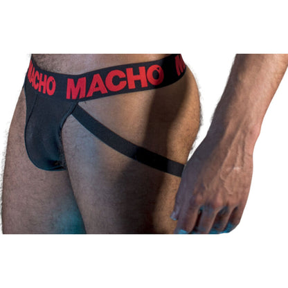 MACHO - MX26X2 JOCK PRETO/VERMELHO S