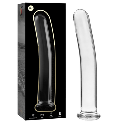 NEBULA SERIES BY IBIZA - MODELO 9 DILDO VIDRO BOROSILICADO TRANSPARENTE 15.5 CM -O- 2.5 CM