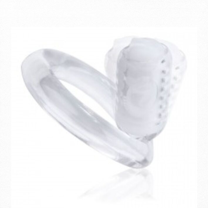 SCREAMING O - GO Q VIBE ANEL VIBRADOR TRANSPARENTE