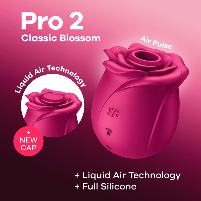 SATISFYER - AIR PULSE VIBRADOR PRO 2 CLASSIC BLOSSOM