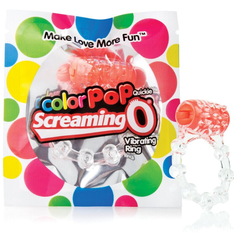 SCREAMING O - COLOR POP QUICKIE BASIC ANEL VIBRATÓRIO LARANJA