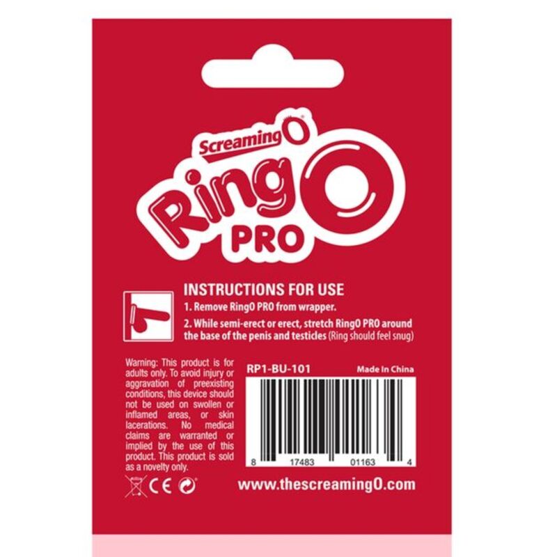 SCREAMING O - RINGO PRO XL ANEL VERMELHO