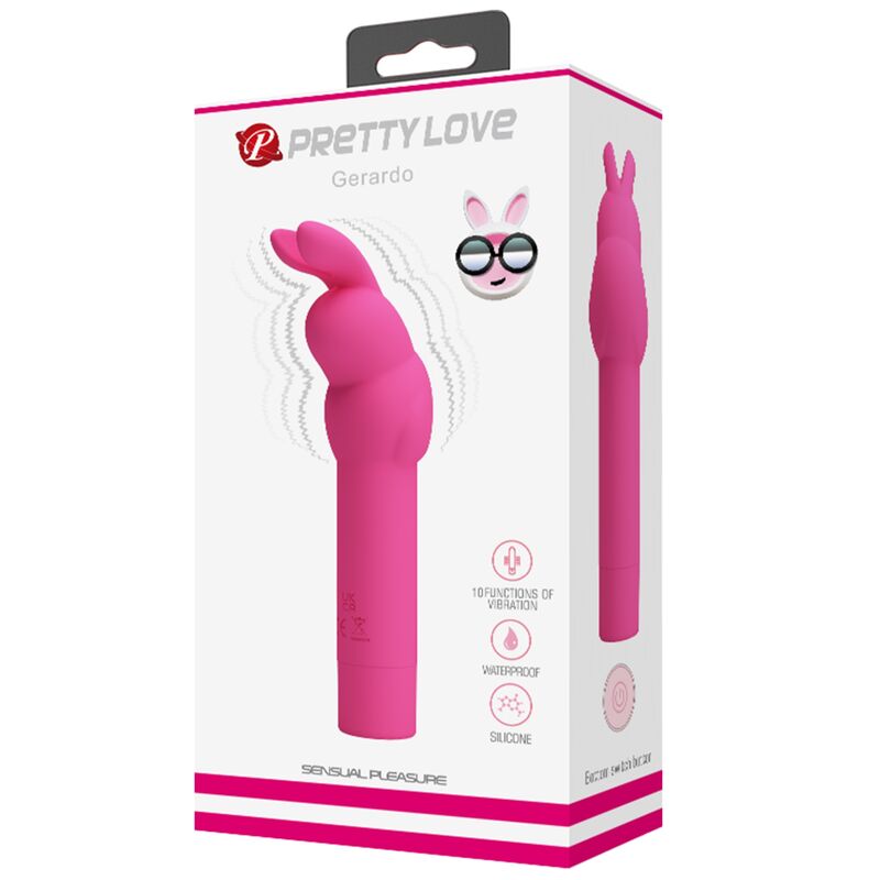 PRETTY LOVE - VIBRADOR DE SILICONE GERARDO FUSCHIA COELHO