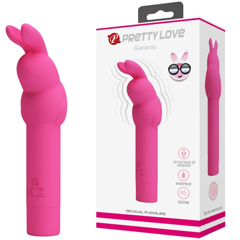 PRETTY LOVE - VIBRADOR DE SILICONE GERARDO FUSCHIA COELHO