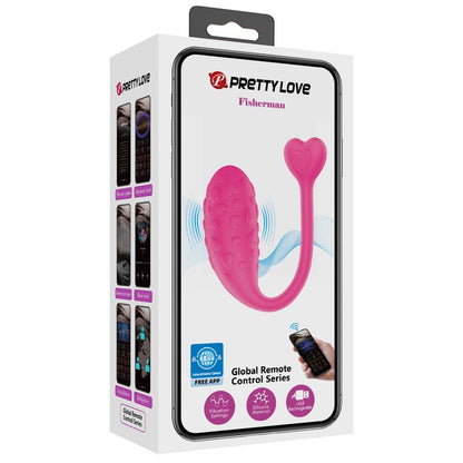 PRETTY LOVE - OVO VIBRATÓRIO ROSA FISHER CONTROLADO POR APLICATIVO