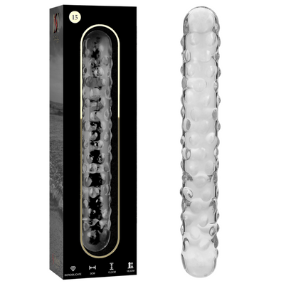 NEBULA SERIES BY IBIZA - MODELO 15 DILDO VIDRO BOROSILICADO TRANSPARENTE 18.5 CM -O- 3 CM