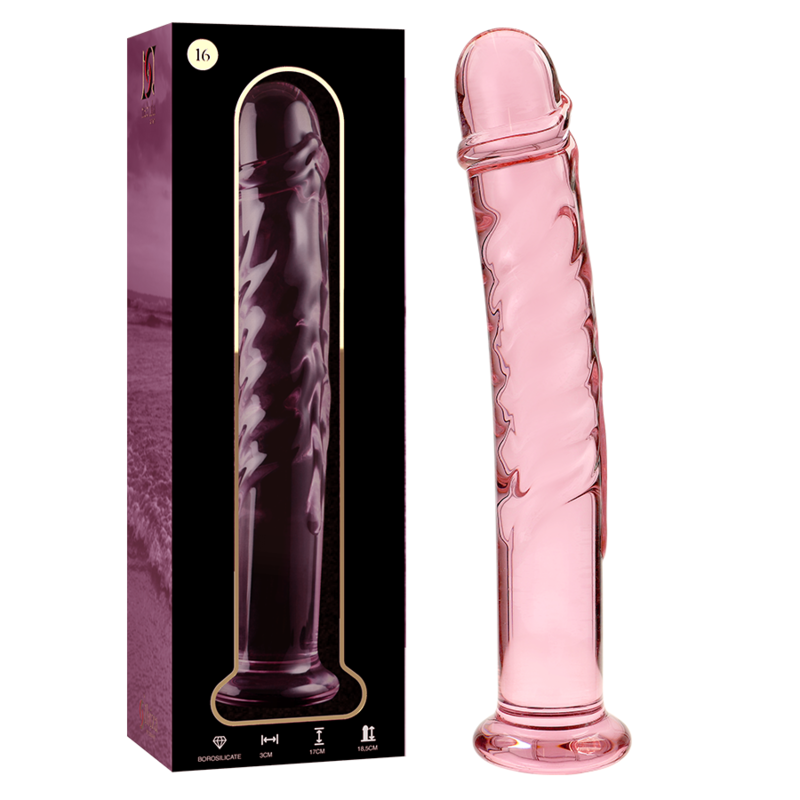 NEBULA SERIES BY IBIZA - MODELO 16 DILDO VIDRO BOROSILICADO TRANSPARENTE 18.5 CM -O- 3 CM