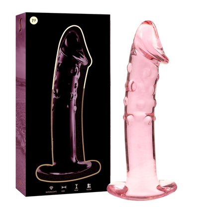 NEBULA SERIES BY IBIZA - MODELO 19 DILDO VIDRO BOROSILICADO TRANSPARENTE 18.5 CM -O- 4 CM