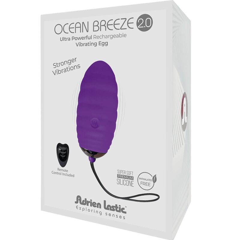 ADRIEN LASTIC - OCEAN BREEZE 2.0 OVO VIBRATÓRIO RECARREGÁVEL CONTROLO REMOTO