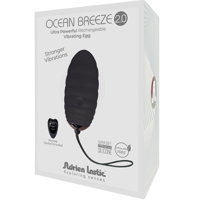 ADRIEN LASTIC - OCEAN BREEZE 2.0 OVO VIBRATÓRIO RECARREGÁVEL CONTROLO REMOTO