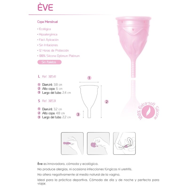 FEMINTIMATE - COPO MENSTRUAL DE SILICONE ÉVE