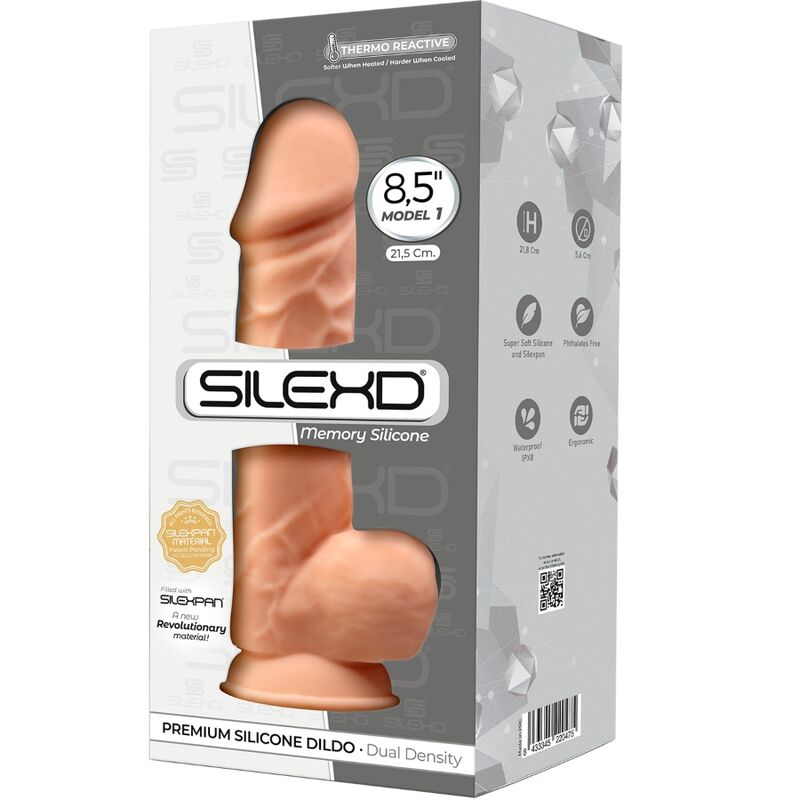 SILEXD - MODELO 1 PÊNIS REALÍSTICO PREMIUM SILEXPAN SILICONE 21.5 CM