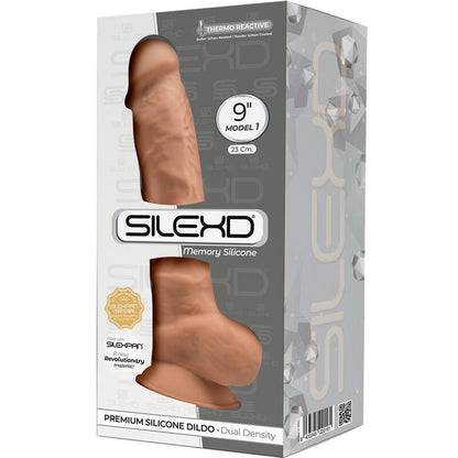 SILEXD - MODELO 1 PÊNIS REALÍSTICO PREMIUM SILEXPAN SILICONE CARAMELO 23 CM