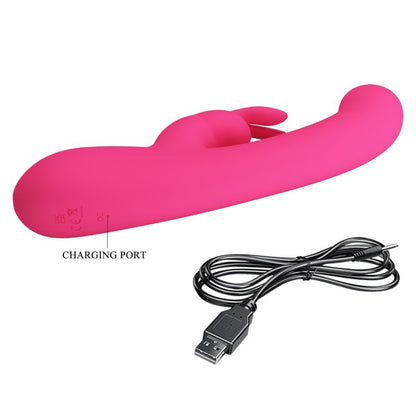 PRETTY LOVE - VIBRADOR DE COELHO LAMAR E PONTO G ROSA