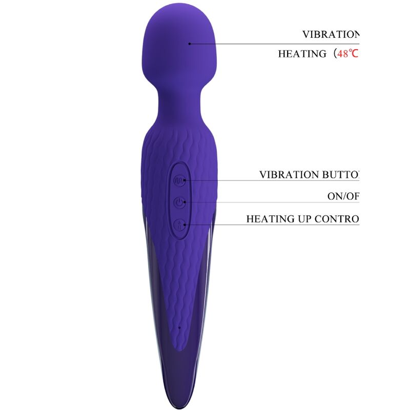 PRETTY LOVE - ANTONY YOUTH WAND VIBRADOR VIOLETA EFEITO DE CALOR