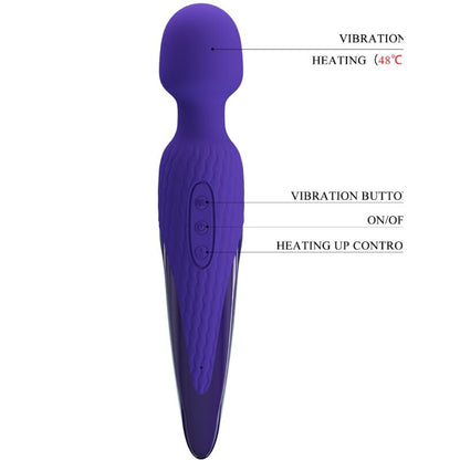 PRETTY LOVE - ANTONY YOUTH WAND VIBRADOR VIOLETA EFEITO DE CALOR