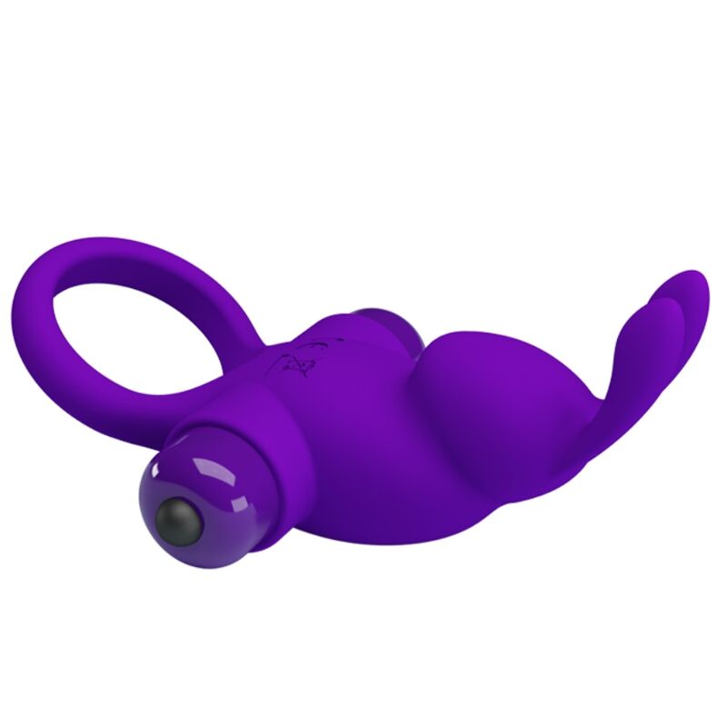 PRETTY LOVE - ANEL VIBRADOR I COELHO PARA PÊNIS ROXO