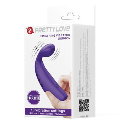 PRETTY LOVE - VIBRADOR DE DEDO RECARREGVEL GORGON ROXO