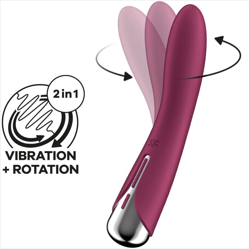 SATISFYER - SPINNING VIBE 1 G-SPOT ROTATOR VIBRADOR ROJO