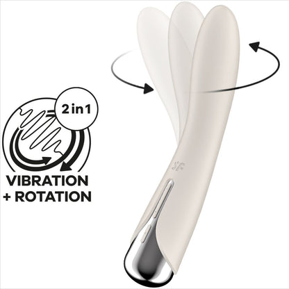 SATISFYER - SPINNING VIBE 1 G-SPOT ROTATOR VIBRADOR ROJO