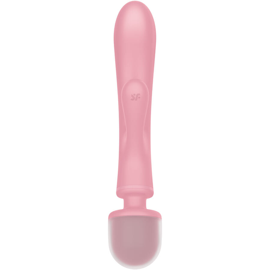 SATISFYER - TRIPLE LOVER RABBIT VIBRADOR MASSAGER ROSA