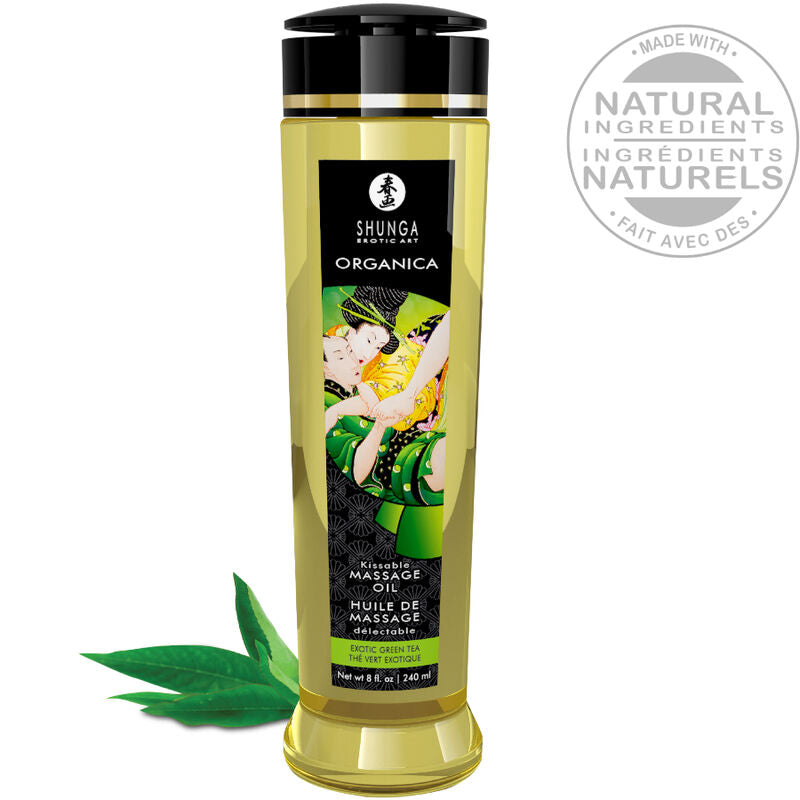 SHUNGA - ÓLEO DE MASSAGEM BIO CHÁ VERDE 240 ML