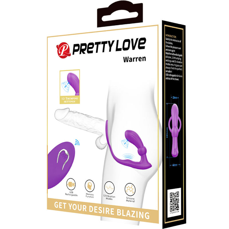 PRETTY LOVE - ANEL ANAL E VIBRADOR WARREN VIOLET