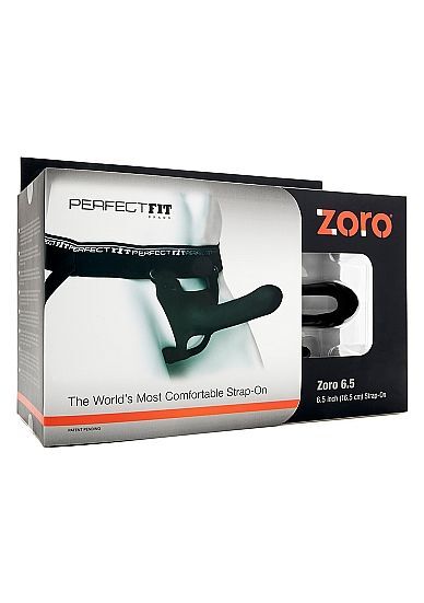 PERFECT FIT BRAND - ZORO STRAP ON 6.5 W S/M WAISTBAND PRETO