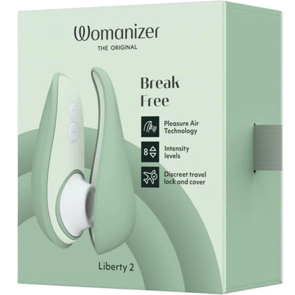 WOMANIZER - LIBERTY 2 ESTIMULADOR DE CLITORIS & SUCKER VERDE CLARO