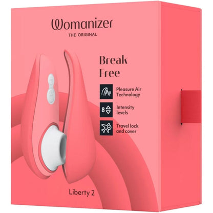 WOMANIZER - LIBERTY 2 ESTIMULADOR DE CLITORIS & SUCKER VERDE CLARO