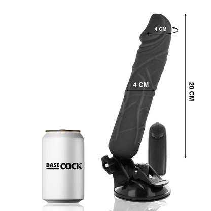 BASECOCK - VIBRADOR REALISTA 20 CM (COM CONTROLO REMOTO)