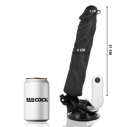 BASECOCK - VIBRADOR REALÍSTICO 21 CM (COM CONTROLO REMOTO)