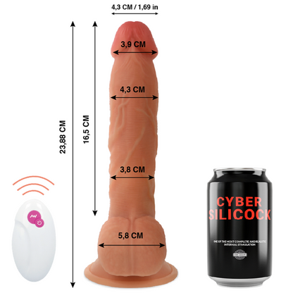 CYBER SILICOCK - DILDO REALÍSTICO BEN MASTER C/ CONTROLO REMOTO 23.88 CM