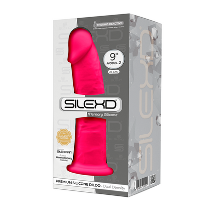 SILEXD - MODELO 2 PÊNIS REALISTA PREMIUM SILEXPAN SILICONE FÚCSIA 23 CM