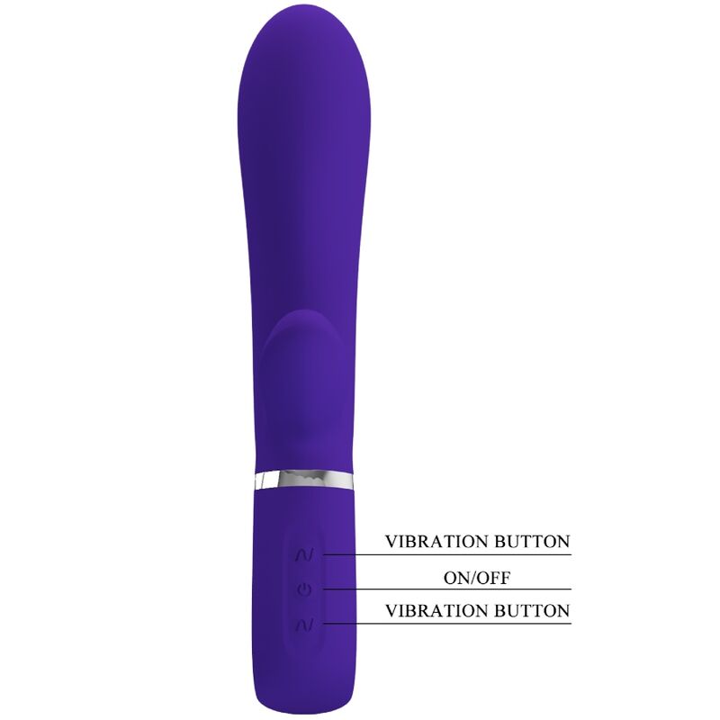 PRETTY LOVE - VIBRADOR MULTIFUNO G-SPOT THOMAS ROXO