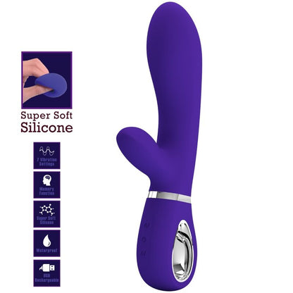 PRETTY LOVE - VIBRADOR MULTIFUNO G-SPOT THOMAS ROXO