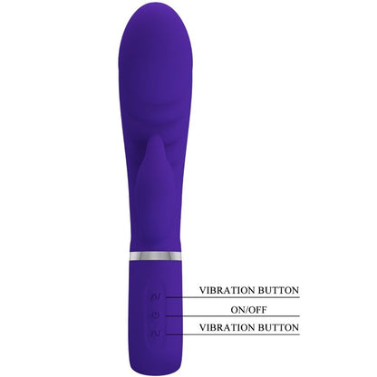 PRETTY LOVE - VIBRADOR PRESCOTT MULTIFUNO G-SPOT ROXO