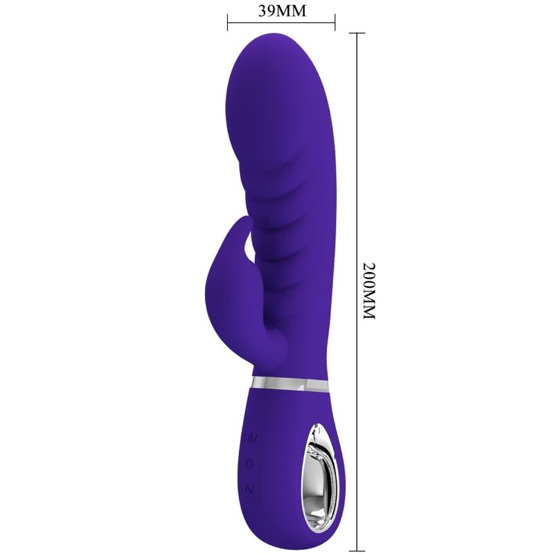 PRETTY LOVE - VIBRADOR PRESCOTT MULTIFUNO G-SPOT ROXO