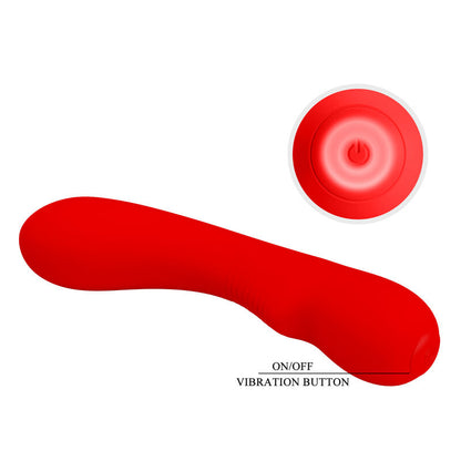 PRETTY LOVE - VIBRADOR RECARREGVEL PRESCOTT VERMELHO