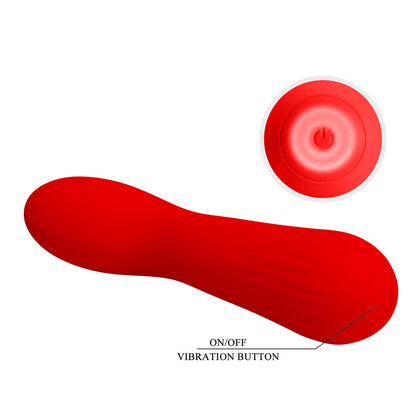 PRETTY LOVE - VIBRADOR RECARREGVEL FAUN VERMELHO