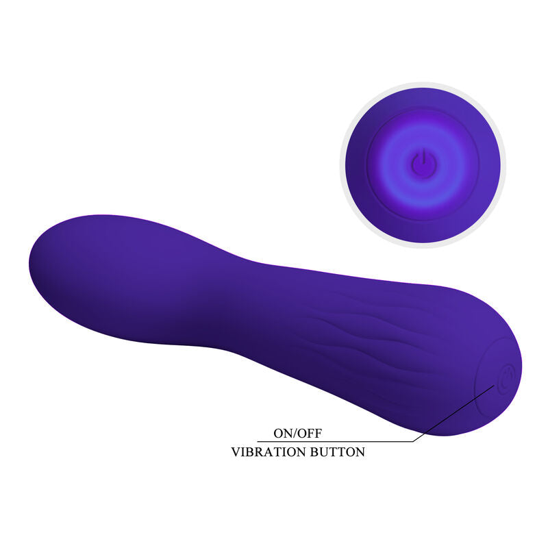 PRETTY LOVE - VIBRADOR RECARREGVEL FAUN ROXO