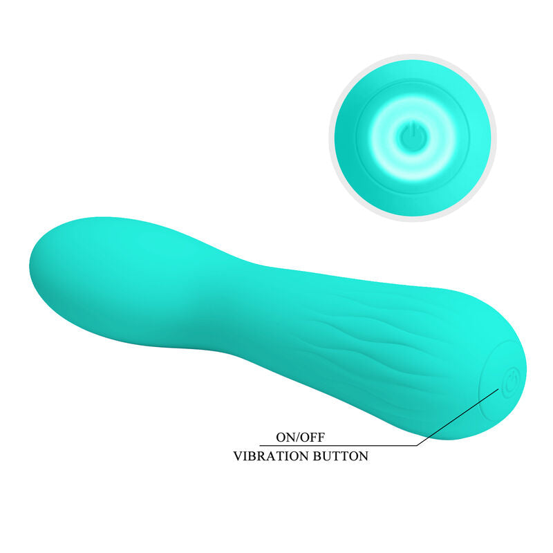 PRETTY LOVE - VIBRADOR RECARREGVEL FAUN AQUA VERDE