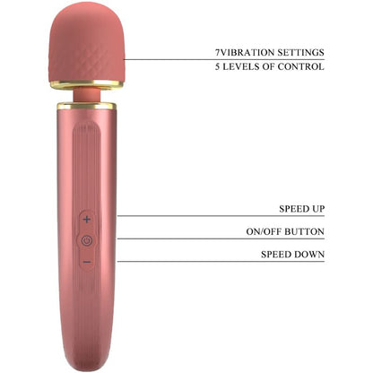 PRETTY LOVE - MASSAGER 7 MODOS DE VIBRAO ROSA