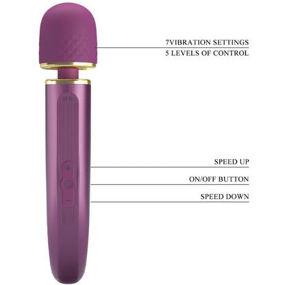 PRETTY LOVE - MASSAGER 7 MODOS DE VIBRAO ROXO