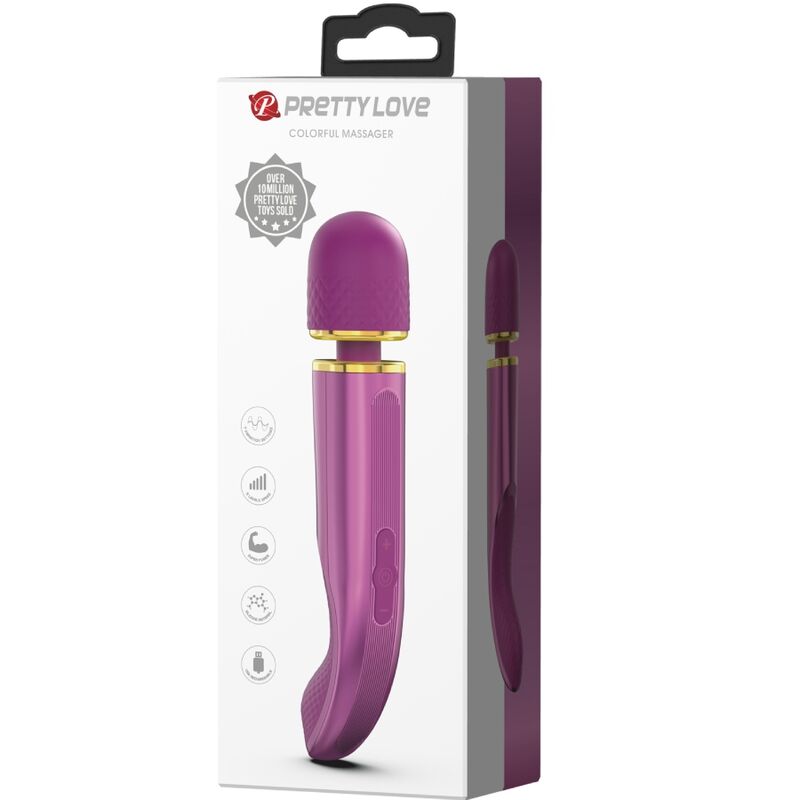 PRETTY LOVE - MASSAGER 7 MODOS DE VIBRAO ROXO