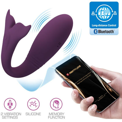 PRETTY LOVE - JAYLEEN VIBRADOR APP CONTROLE REMOTO ROXO