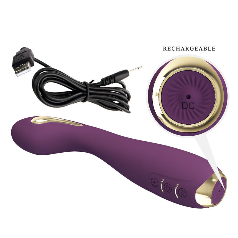 PRETTY LOVE - VIBRADOR HECTOR ELECTROSHOCK POR APP CONTROL ROXO