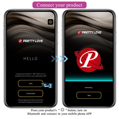 PRETTY LOVE - VIBRADOR HECTOR ELECTROSHOCK POR APP CONTROL ROXO