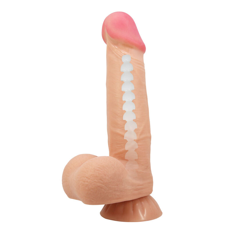 PRETTY LOVE - SÉRIE SLIDING SKIN DILDO REALÍSTICO COM VENTOSA DESLIZANTE PELE 21,8 CM